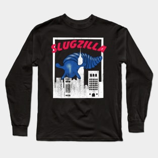 Blue Slugzilla 3D Printed Sensory Slug Rampages New York! Long Sleeve T-Shirt